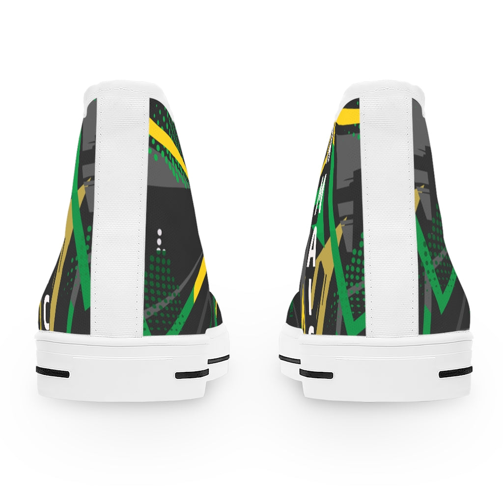 "Shub Out" Jamaica Women's High Top Sneakers