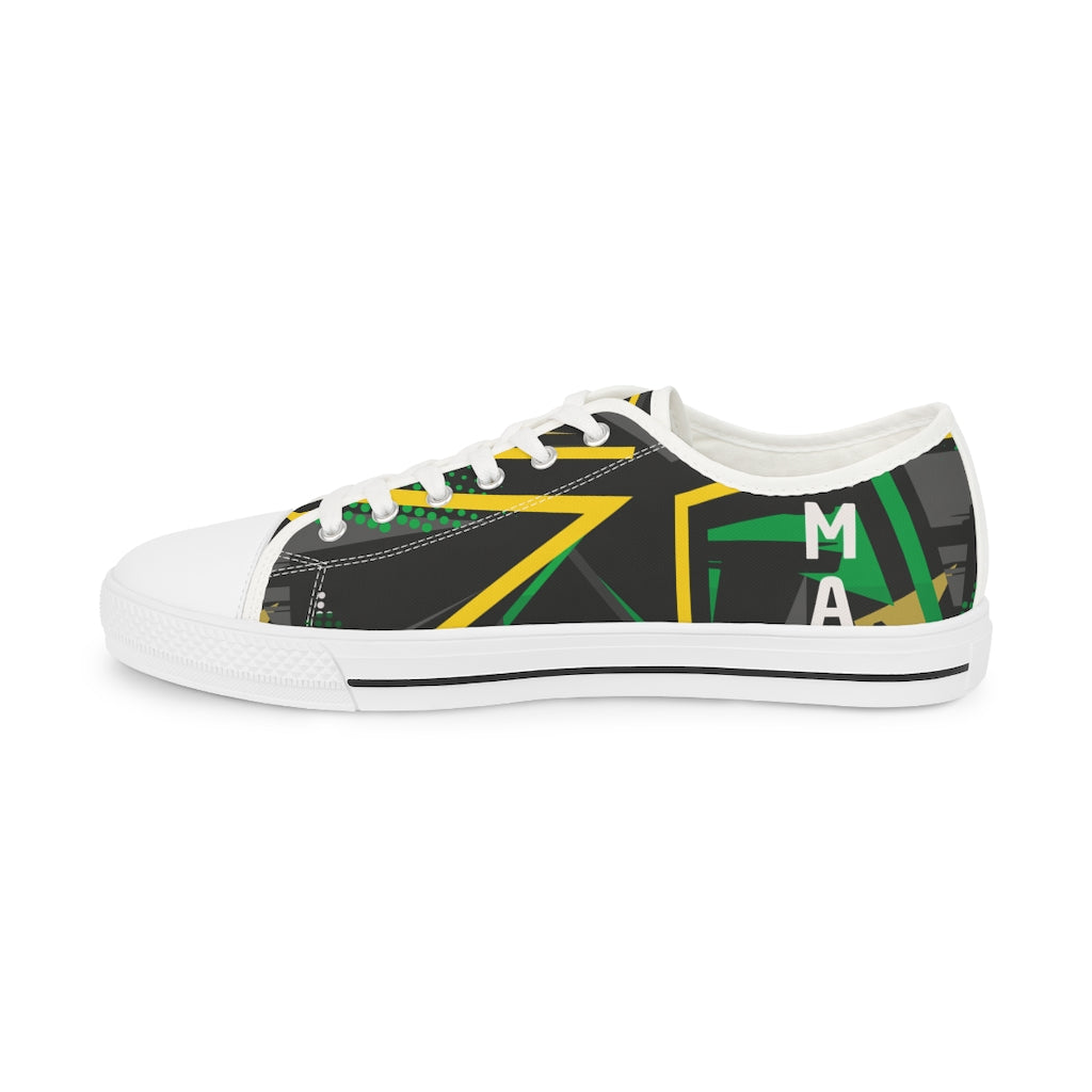 "SHUB OUT" Jamaica Men's Low Top Sneakers