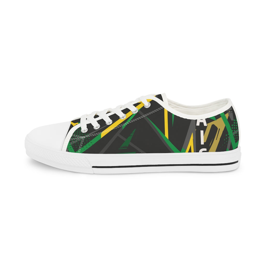 "SHUB OUT" Jamaica Men's Low Top Sneakers