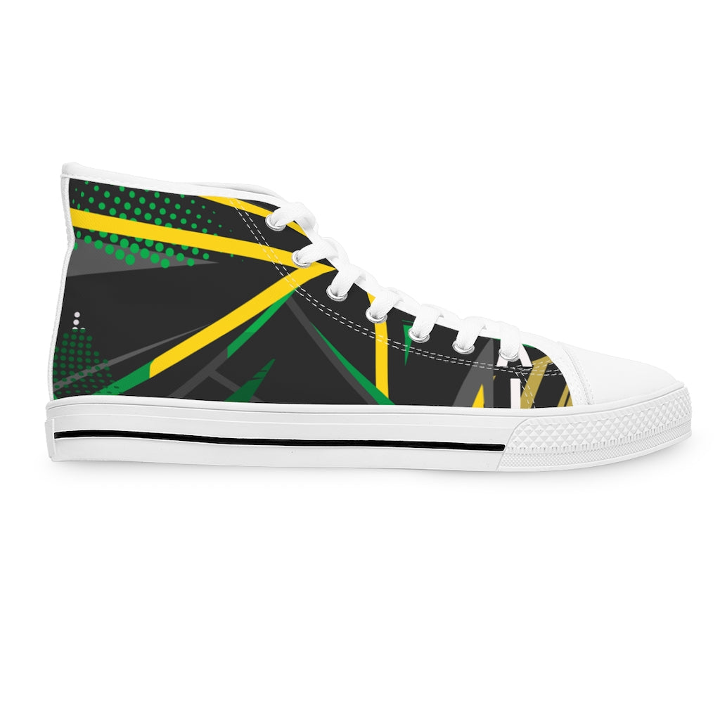 "Shub Out" Jamaica Women's High Top Sneakers