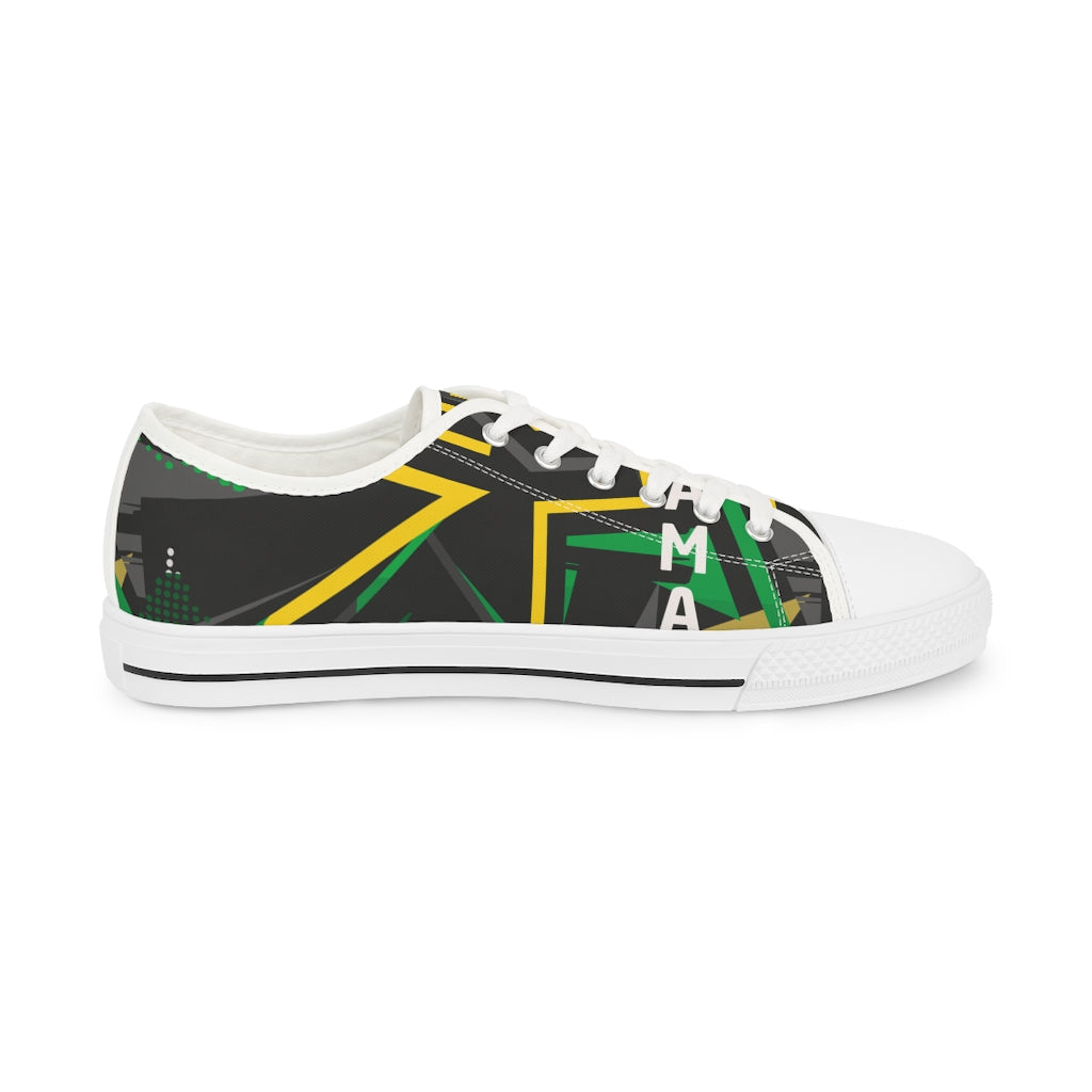 "SHUB OUT" Jamaica Men's Low Top Sneakers